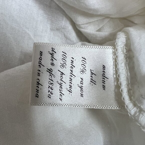 Alya Blouse Women’s Ivory Pink Sleeveless Size Medium - Picture 11 of 11